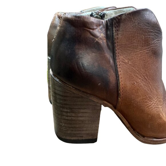 Freebird By Steven Detroit Women's  Size 7  Brown Leather Ankle Booties - Picture 11 of 16